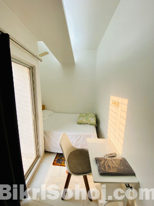 Premium 2-Room Studio Apartment Rent in Bashundhara R/A